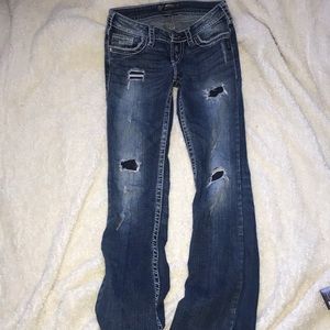 Cowgirl ripped jeans